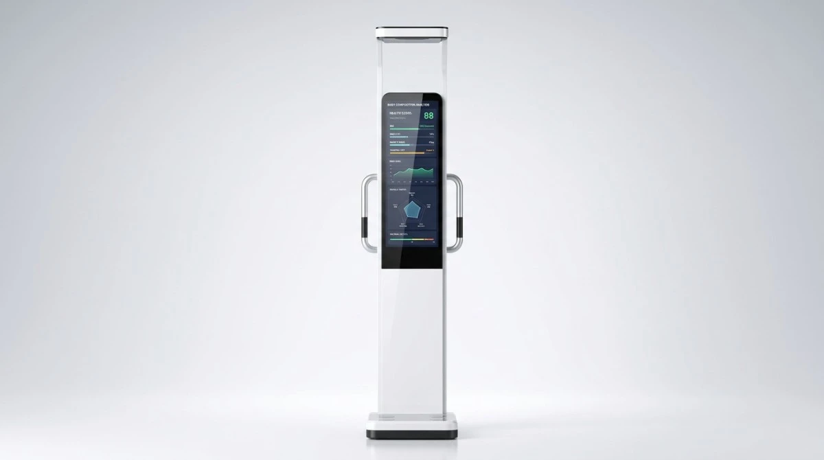 Yingmi Smart Health Test Machine front view with touchscreen display Yingmi Smart Health Test Machine front view with touchscreen display